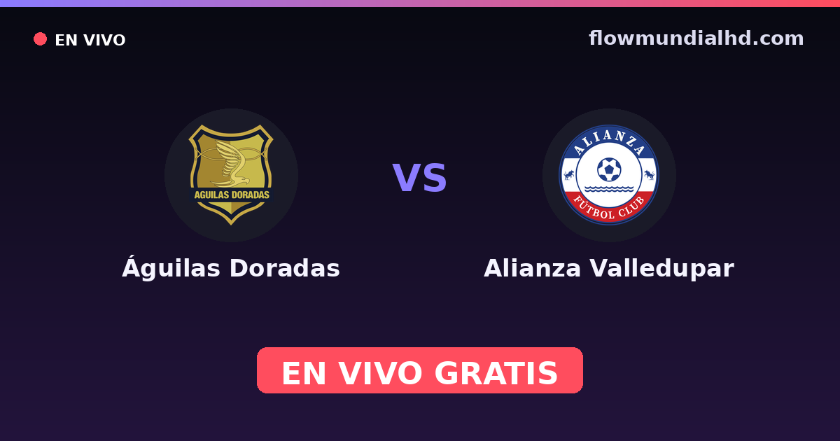 Águilas Doradas vs Alianza Valledupar — Copa Colombia, Primera A · Bilanz und wo man live und kostenlos zusehen kann auf FlowMundial HD
