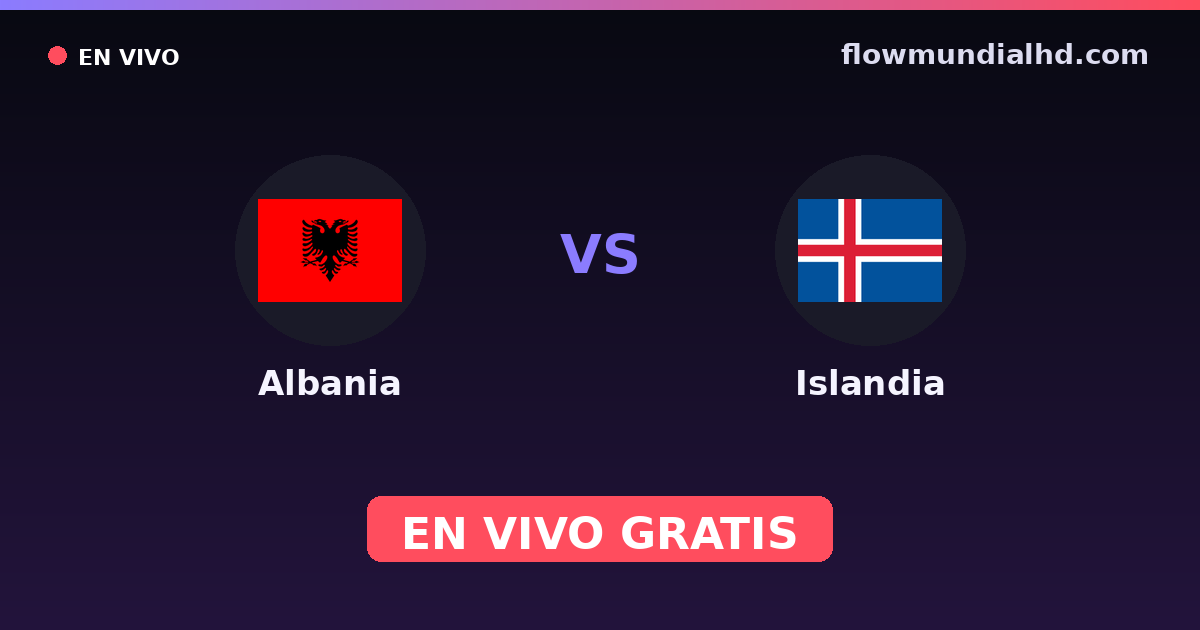 Albanien vs Island — EM-Qualifikation, UEFA-Qualifikation · Bilanz und wo man live und kostenlos zusehen kann auf FlowMundial HD