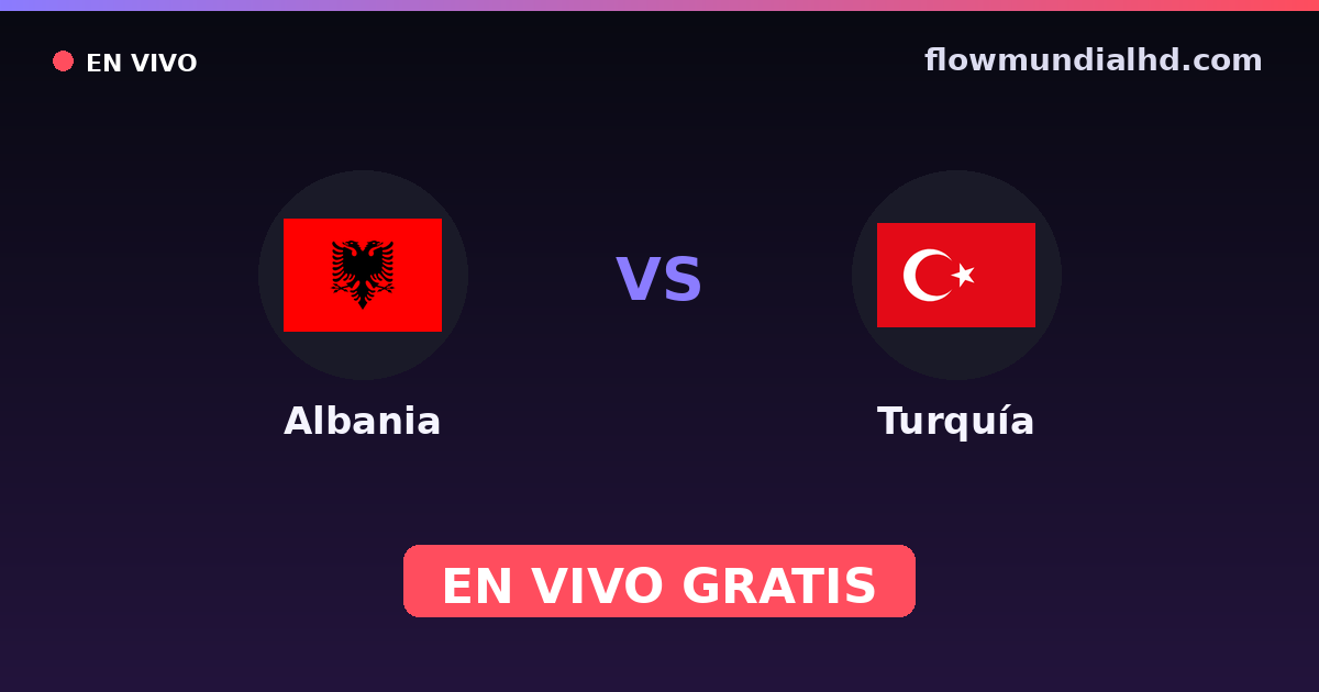 Albanie vs Turquie — Qualifications Euro, Matchs amicaux internationaux · historique et où regarder en direct gratuitement sur FlowMundial HD