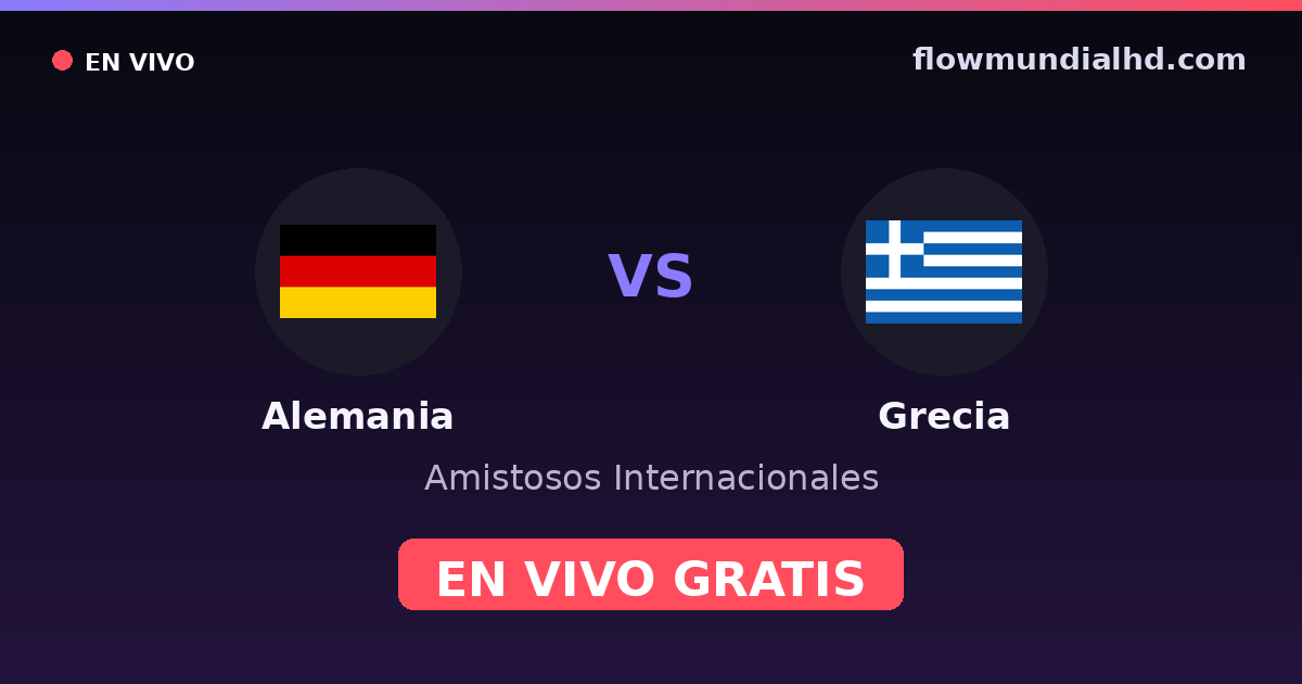Deutschland vs Griechenland — Internationale Freundschaftsspiele, Europameisterschaft · Bilanz und wo man live und kostenlos zusehen kann auf FlowMundial HD