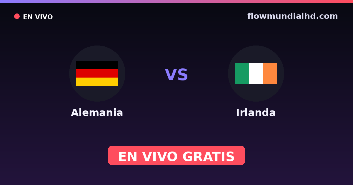 Deutschland vs Irland — EM-Qualifikation, UEFA-Qualifikation · Bilanz und wo man live und kostenlos zusehen kann auf FlowMundial HD