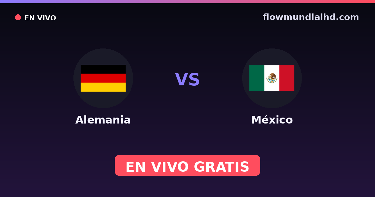 Allemagne vs Mexique — Confederations Cup, Coupe du monde · historique et où regarder en direct gratuitement sur FlowMundial HD
