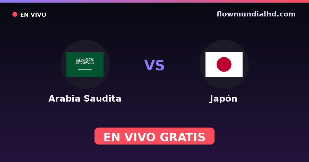 Saudi-Arabien vs Japan — Asienmeisterschaft, WM-Qualifikation Asien · Bilanz und wo man live und kostenlos zusehen kann auf FlowMundial HD