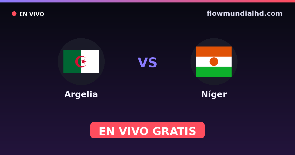Algerien vs Niger — Afrikanische Nationenmeisterschaft, World Cup Qual. CAF  · Bilanz und wo man live und kostenlos zusehen kann auf FlowMundial HD
