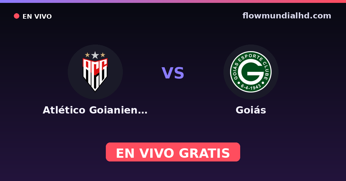 Atlético Goianiense vs Goiás — Goiano, Brasileirão Série B · Bilanz und wo man live und kostenlos zusehen kann auf FlowMundial HD