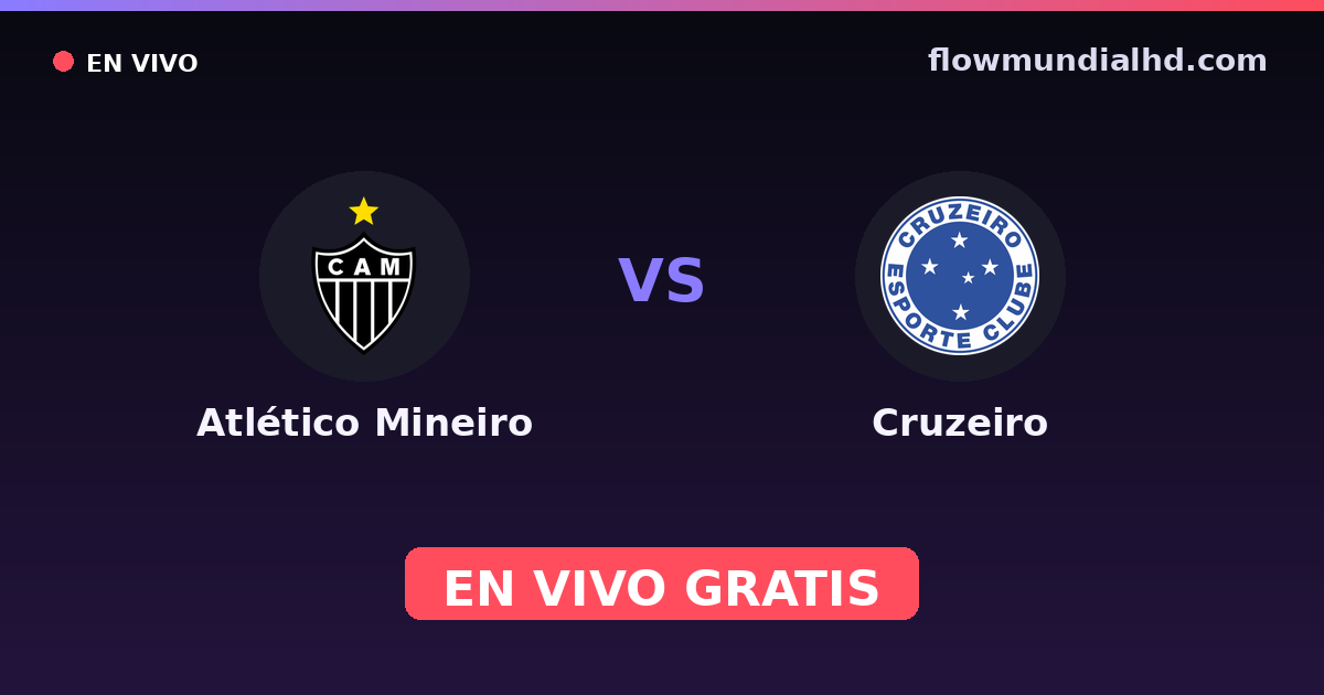 Atlético Mineiro vs Cruzeiro — Mineiro, Módulo I, Brasileirão Serie A · head-to-head and where to watch live free on FlowMundial HD