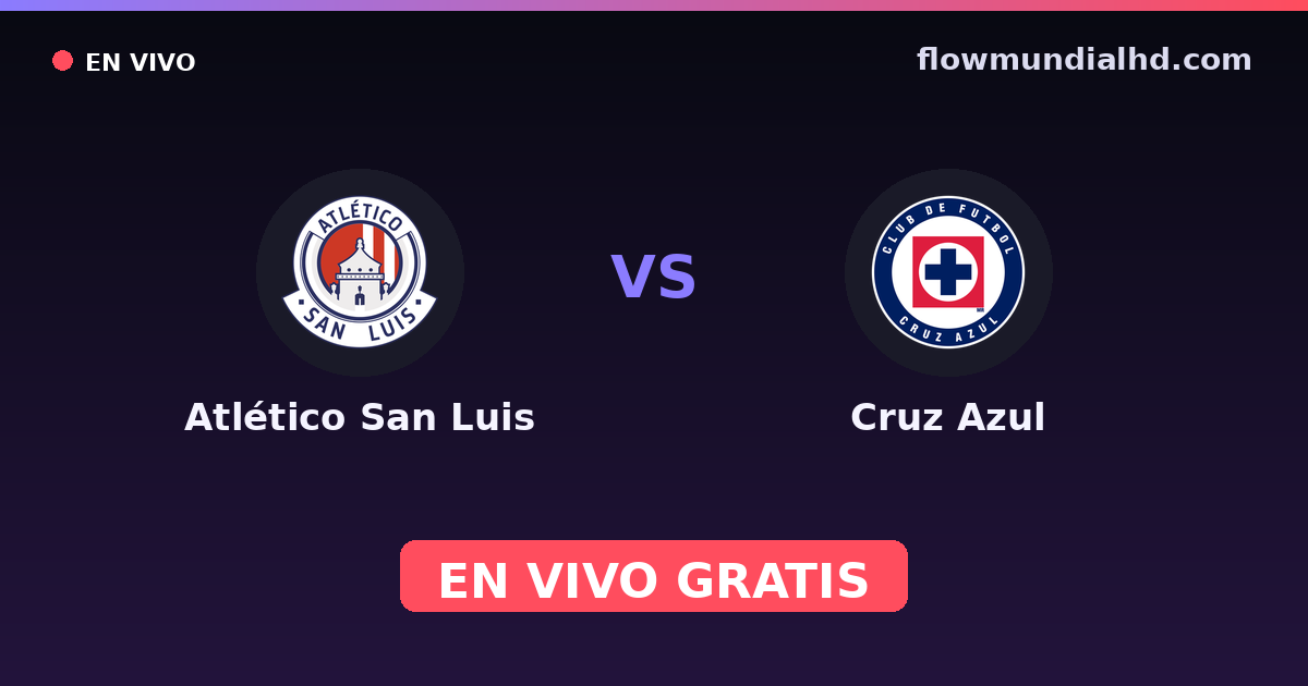 Atlético San Luis vs Cruz Azul — Liga MX, Clausura, Liga MX · Bilanz und wo man live und kostenlos zusehen kann auf FlowMundial HD