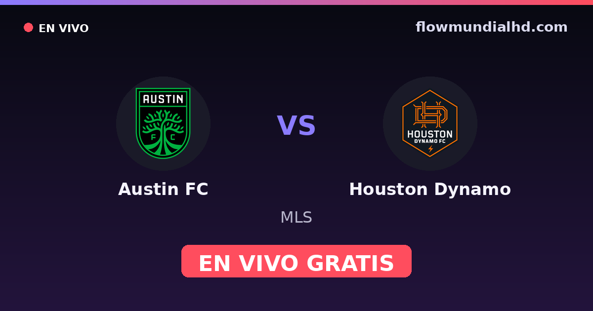 Austin FC vs Houston Dynamo — MLS · Bilanz und wo man live und kostenlos zusehen kann auf FlowMundial HD