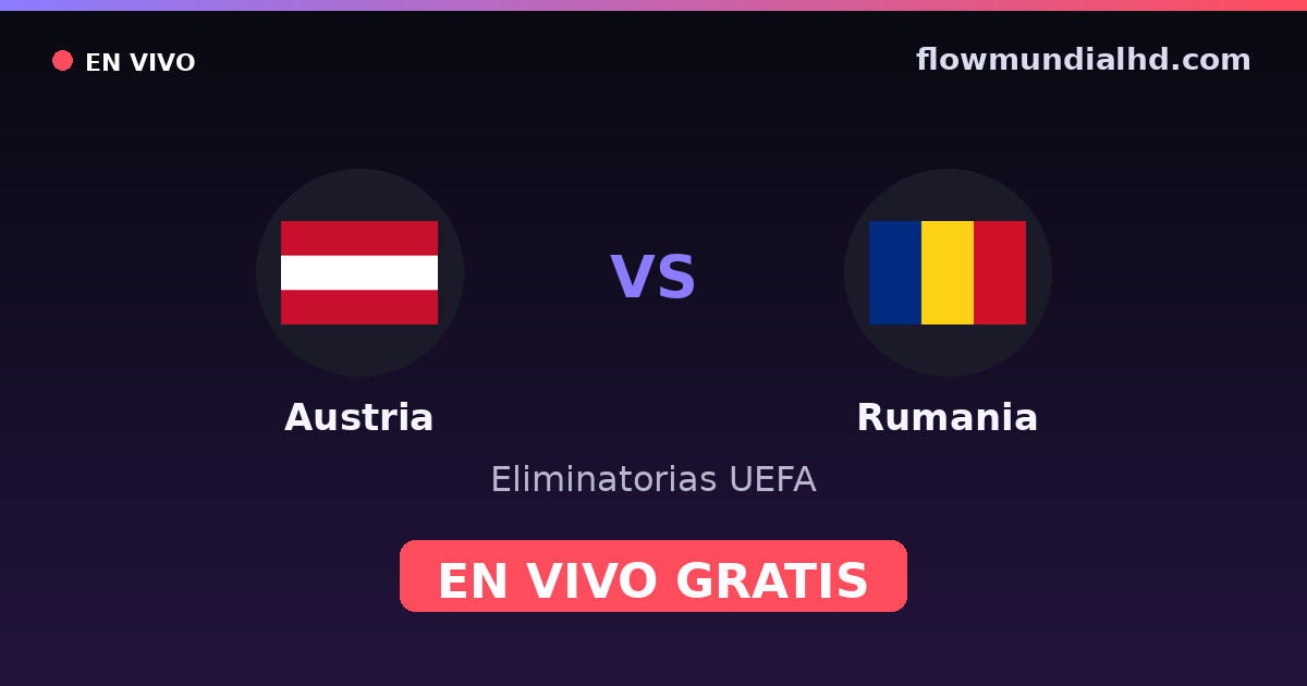 Österreich vs Rumänien — UEFA-Qualifikation, UEFA Nations League · Bilanz und wo man live und kostenlos zusehen kann auf FlowMundial HD