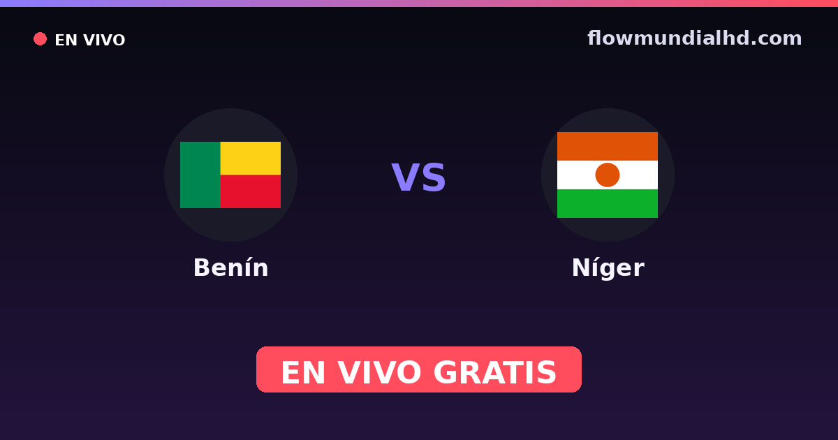 Benin vs Niger — World Cup Qual. CAF , Internationale Freundschaftsspiele · Bilanz und wo man live und kostenlos zusehen kann auf FlowMundial HD