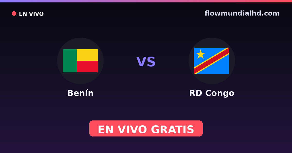 Benin vs DR Kongo — World Cup Qual. CAF , Afrika-Cup · Bilanz und wo man live und kostenlos zusehen kann auf FlowMundial HD