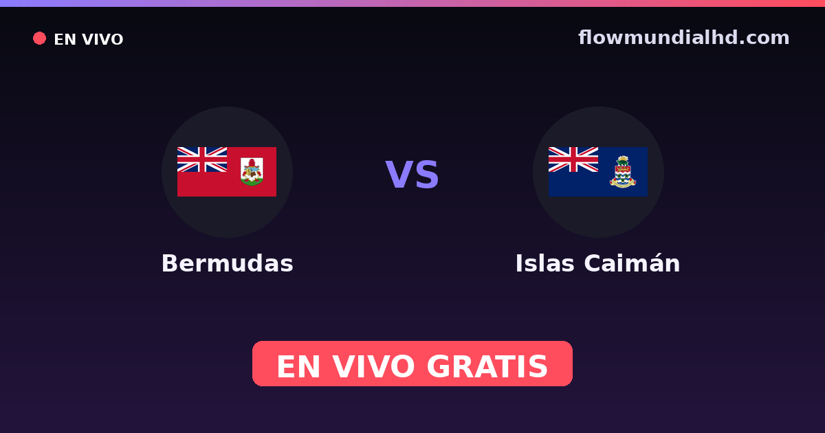 Bermudas vs Islas Caimán — WM-Qualifikation CONCACAF · Bilanz und wo man live und kostenlos zusehen kann auf FlowMundial HD