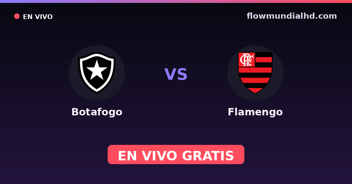 Botafogo vs Flamengo — Carioca, Brasileirão Serie A · head-to-head and where to watch live free on FlowMundial HD
