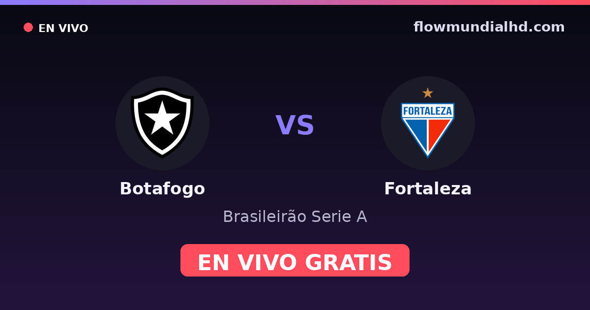 Botafogo vs Fortaleza — Brasileirão Serie A · head-to-head and where to watch live free on FlowMundial HD