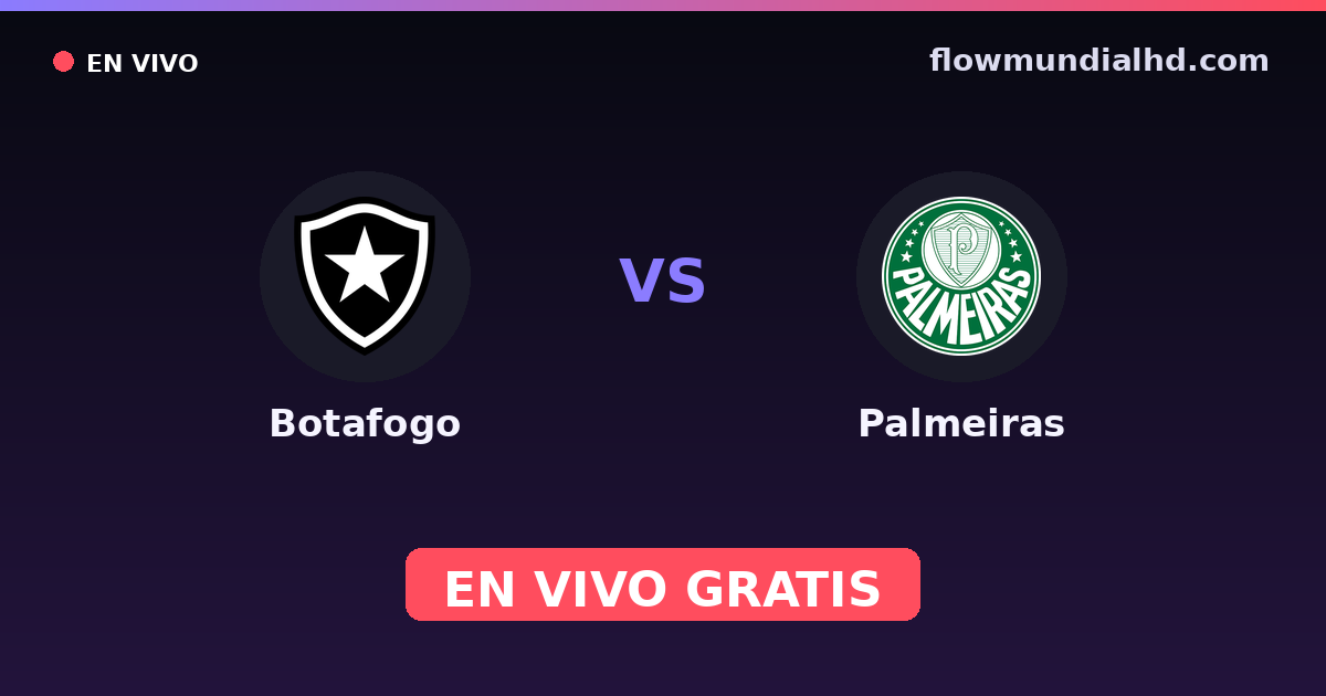Botafogo vs Palmeiras — FIFA Club World Cup, Brasileirão Serie A · head-to-head and where to watch live free on FlowMundial HD