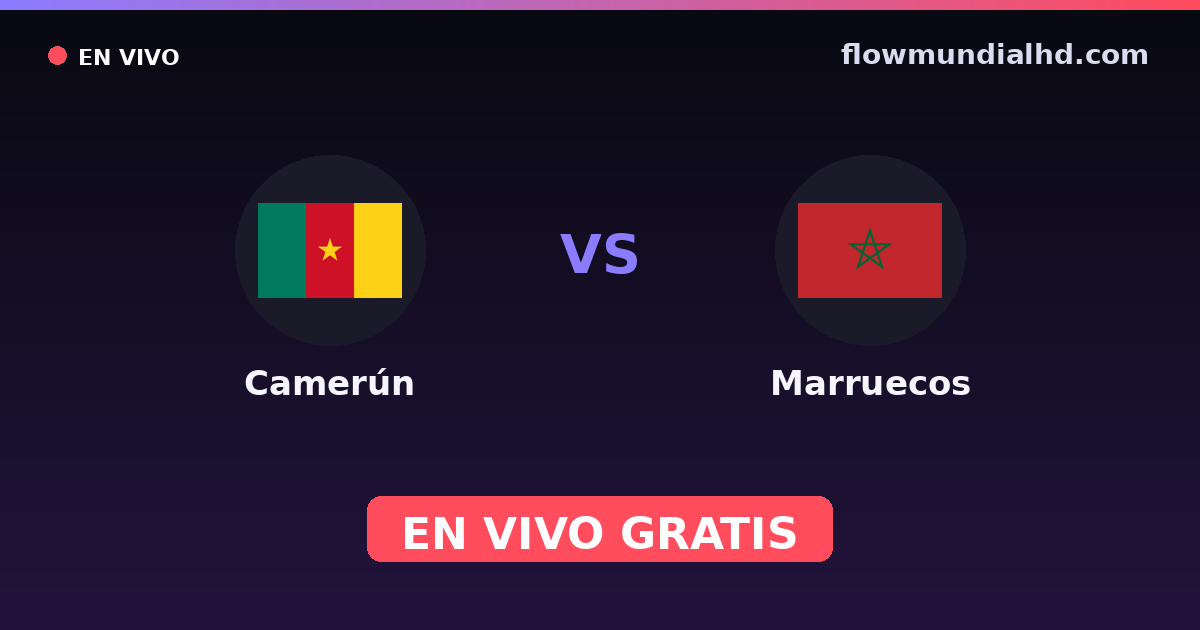 Kamerun vs Marokko — Afrikanische Nationenmeisterschaft, Afrika-Cup · Bilanz und wo man live und kostenlos zusehen kann auf FlowMundial HD