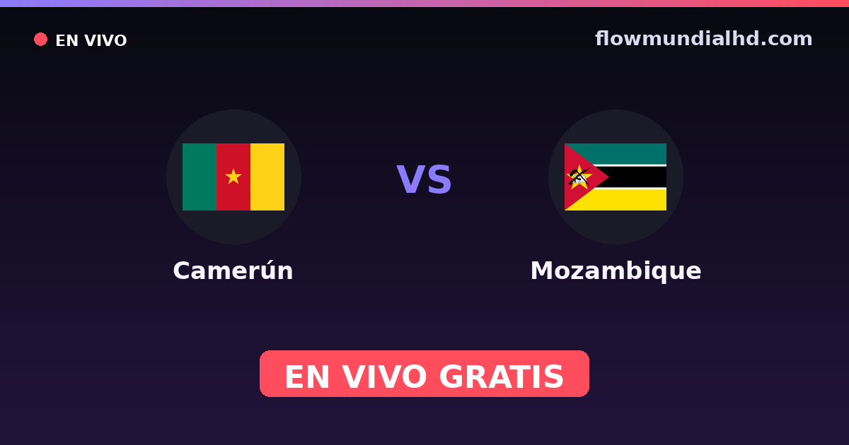 Kamerun vs Mosambik — World Cup Qual. CAF , Afrika-Cup · Bilanz und wo man live und kostenlos zusehen kann auf FlowMundial HD