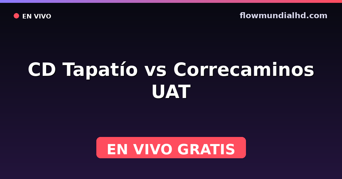 CD Tapatío vs Correcaminos UAT — Liga de Expansión MX, Clausura, Liga de Expansión MX · Bilanz und wo man live und kostenlos zusehen kann auf FlowMundial HD
