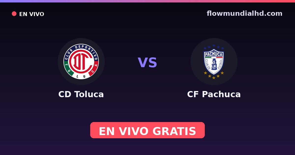 CD Toluca vs CF Pachuca — Liga MX, Clausura, Liga MX · historique et où regarder en direct gratuitement sur FlowMundial HD
