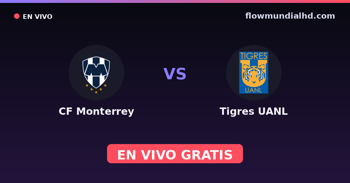 CF Monterrey vs Tigres UANL — Liga MX, Clausura, Liga MX · Bilanz und wo man live und kostenlos zusehen kann auf FlowMundial HD