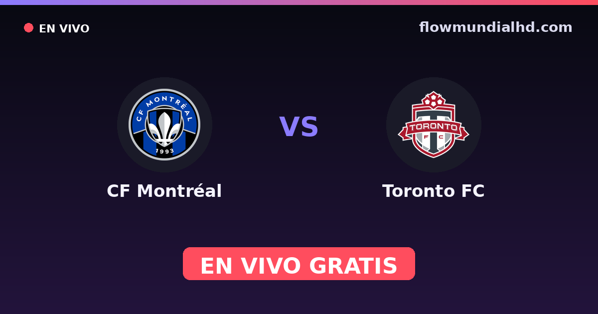CF Montréal vs Toronto FC — Canadian Championship, MLS · Bilanz und wo man live und kostenlos zusehen kann auf FlowMundial HD