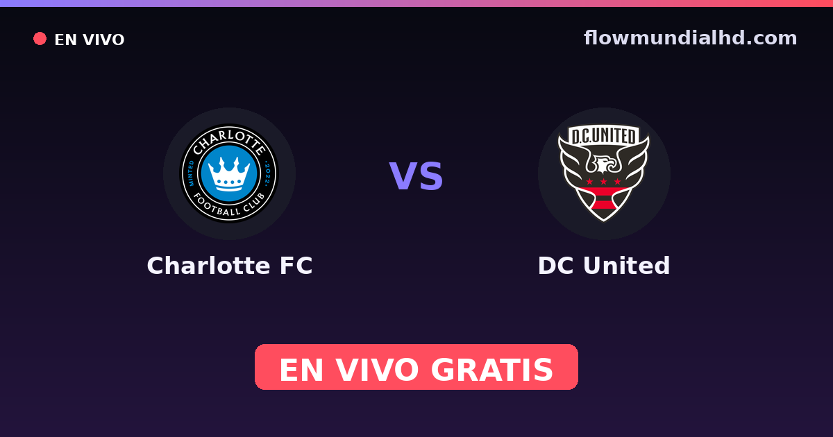 Charlotte FC vs DC United — US Open Cup, MLS · Bilanz und wo man live und kostenlos zusehen kann auf FlowMundial HD