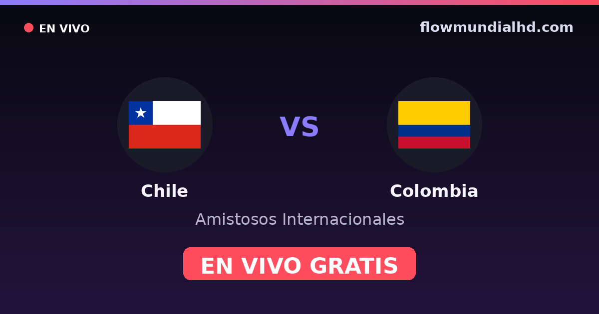 Chile vs Kolumbien — Internationale Freundschaftsspiele, Copa América · Bilanz und wo man live und kostenlos zusehen kann auf FlowMundial HD
