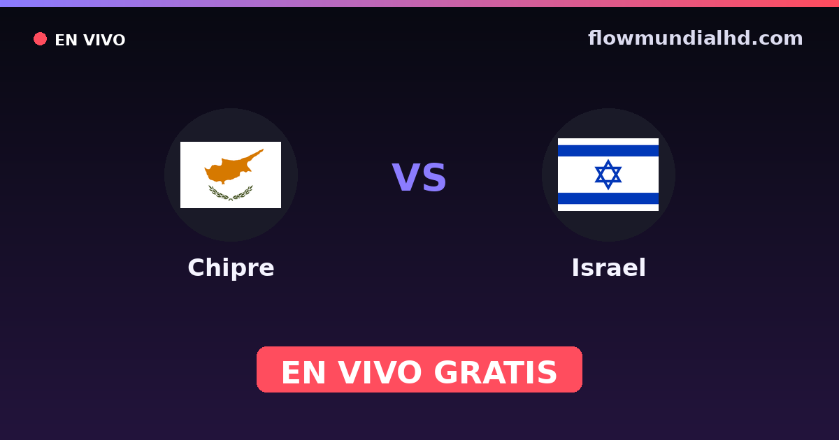 Chypre vs Israël — Qualifications Euro, Matchs amicaux internationaux · historique et où regarder en direct gratuitement sur FlowMundial HD