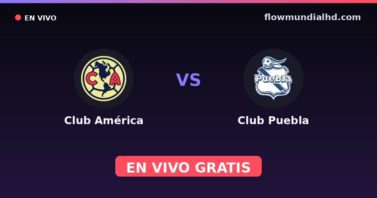 Club América vs Club Puebla — Club-Freundschaftsspiele, Liga MX, Clausura · Bilanz und wo man live und kostenlos zusehen kann auf FlowMundial HD