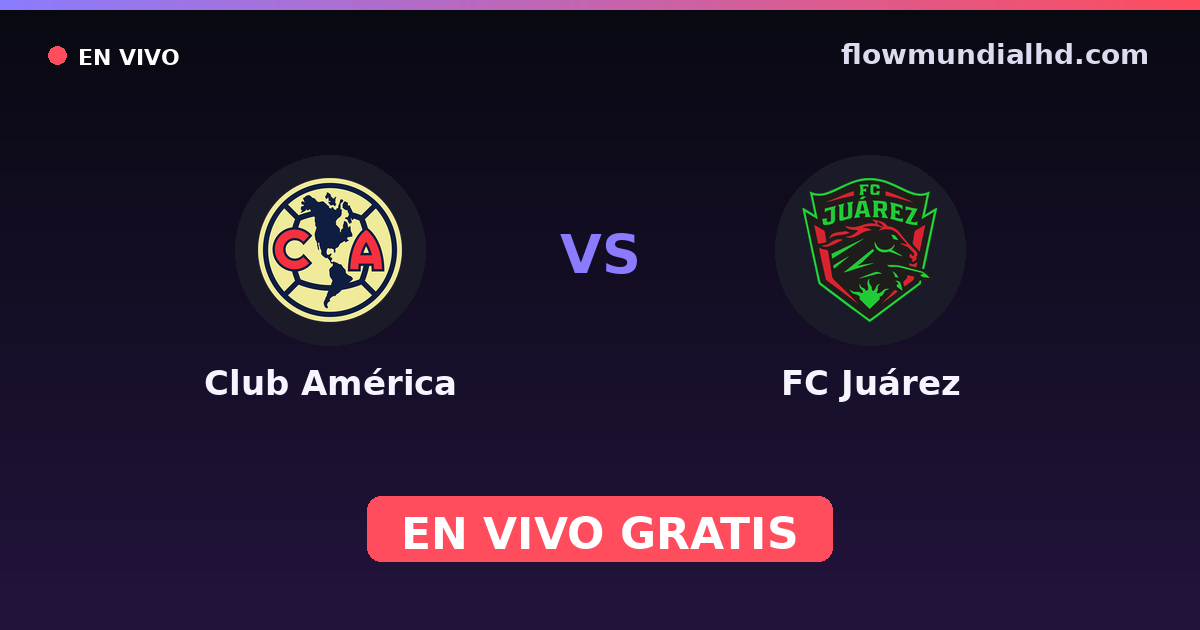 Club América vs FC Juárez — Liga MX, Clausura, Liga MX · Bilanz und wo man live und kostenlos zusehen kann auf FlowMundial HD