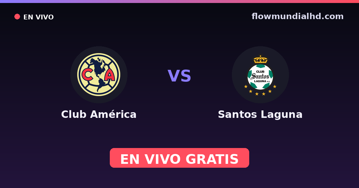 Club América vs Santos Laguna — Liga MX, Clausura, Liga MX · Bilanz und wo man live und kostenlos zusehen kann auf FlowMundial HD