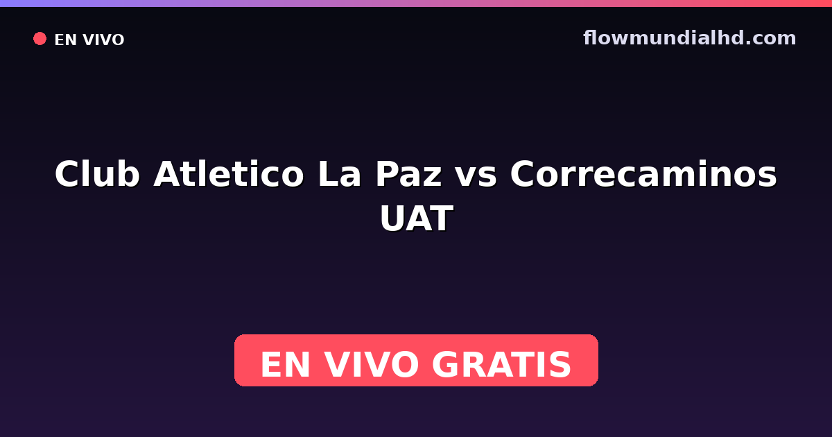 Club Atletico La Paz vs Correcaminos UAT — Liga de Expansión MX, Clausura, Liga de Expansión MX · Bilanz und wo man live und kostenlos zusehen kann auf FlowMundial HD