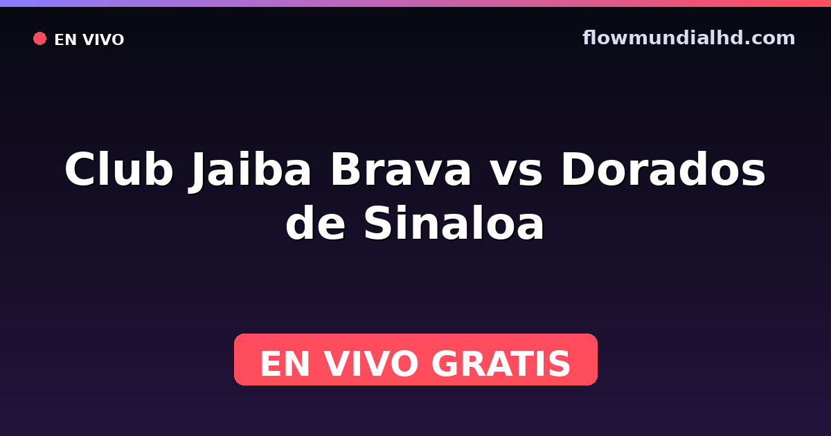 Club Jaiba Brava vs Dorados de Sinaloa — Liga de Expansión MX, Clausura, Liga de Expansión MX · Bilanz und wo man live und kostenlos zusehen kann auf FlowMundial HD