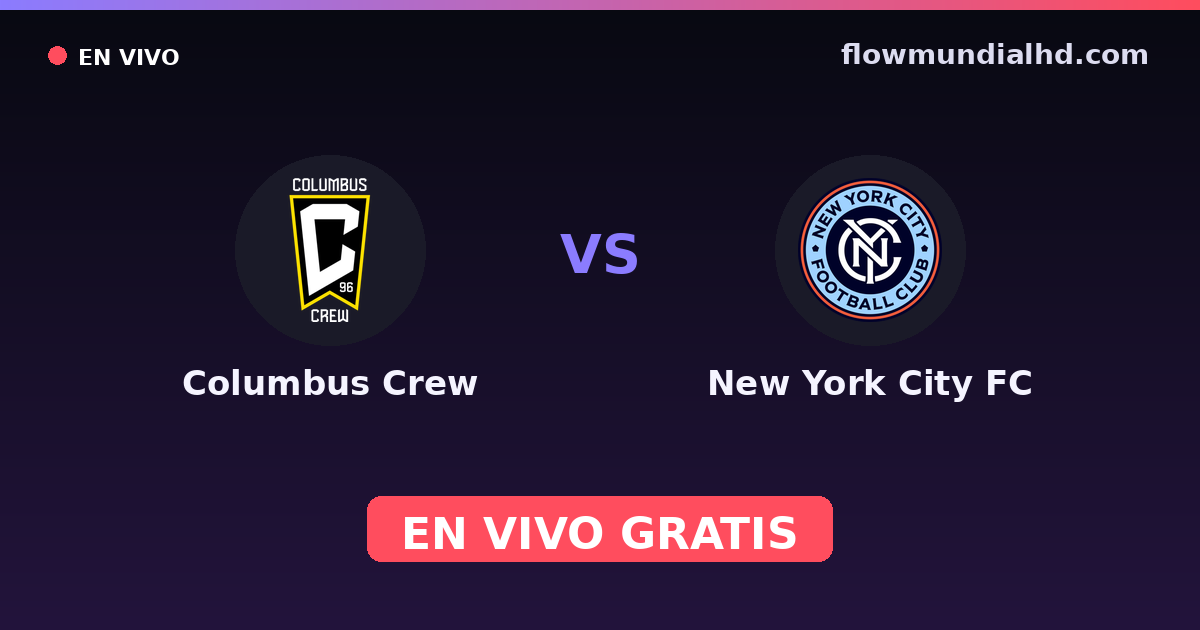 Columbus Crew vs New York City FC — US Open Cup, MLS · Bilanz und wo man live und kostenlos zusehen kann auf FlowMundial HD