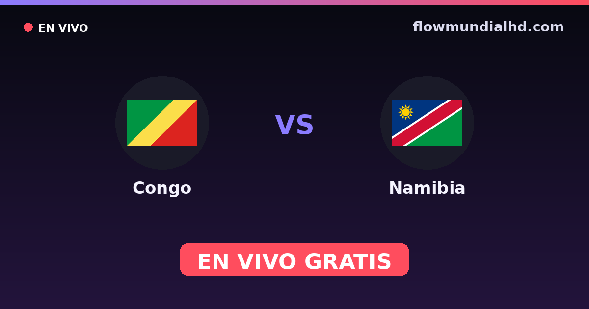 Kongo vs Namibia — World Cup Qual. CAF , Afrika-Cup-Qualifikation · Bilanz und wo man live und kostenlos zusehen kann auf FlowMundial HD