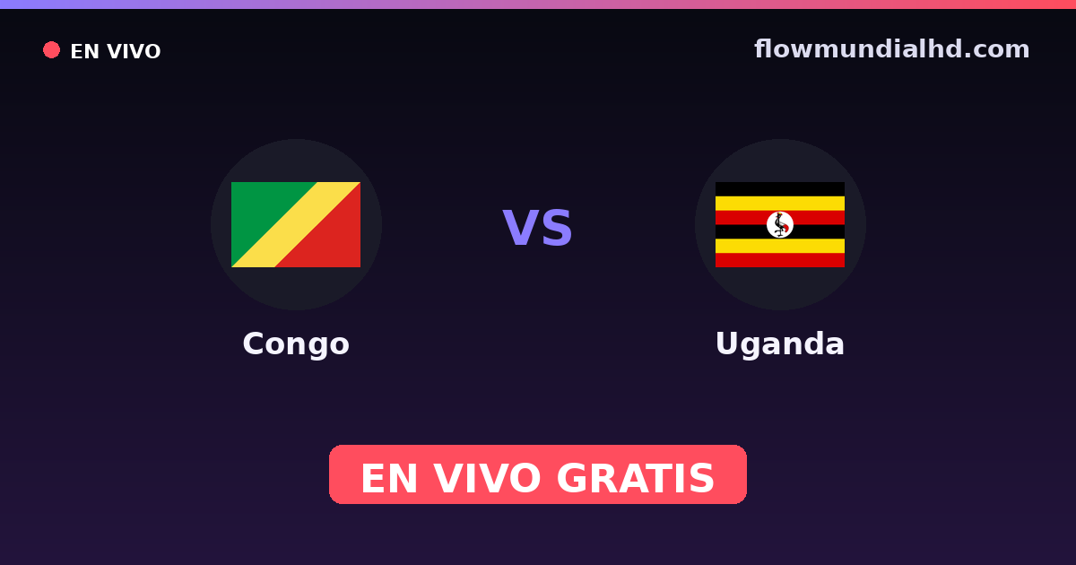 Kongo vs Uganda — World Cup Qual. CAF , Afrika-Cup-Qualifikation · Bilanz und wo man live und kostenlos zusehen kann auf FlowMundial HD