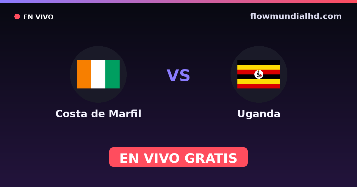 Côte d'Ivoire vs Ouganda — Championnat d'Afrique des nations, Matchs amicaux internationaux · historique et où regarder en direct gratuitement sur FlowMundial HD