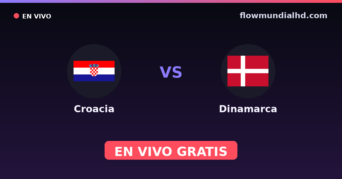 Kroatien vs Dänemark — Weltmeisterschaft, Europameisterschaft · Bilanz und wo man live und kostenlos zusehen kann auf FlowMundial HD
