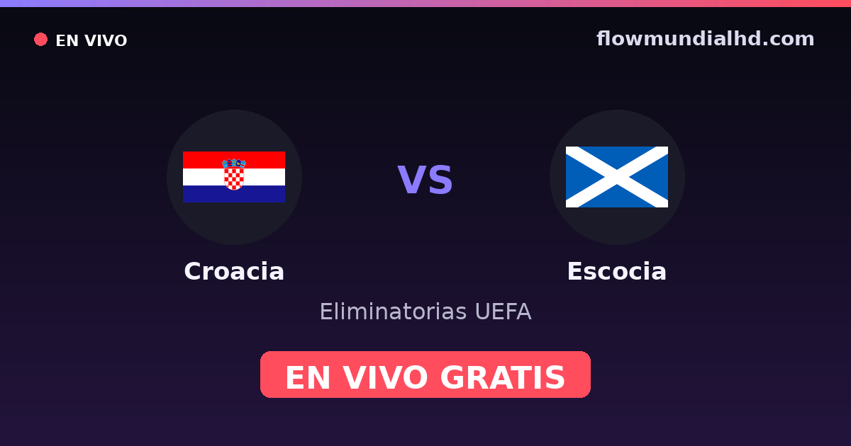 Kroatien vs Schottland — UEFA-Qualifikation, Europameisterschaft · Bilanz und wo man live und kostenlos zusehen kann auf FlowMundial HD