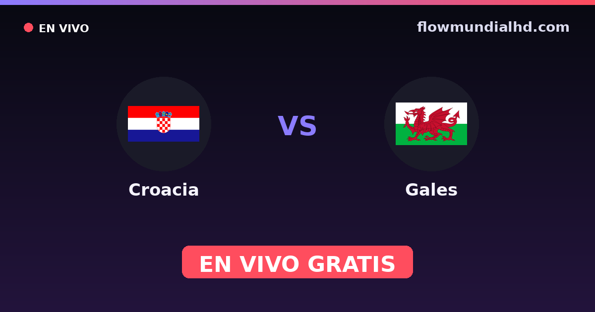 Kroatien vs Wales — EM-Qualifikation, UEFA-Qualifikation · Bilanz und wo man live und kostenlos zusehen kann auf FlowMundial HD