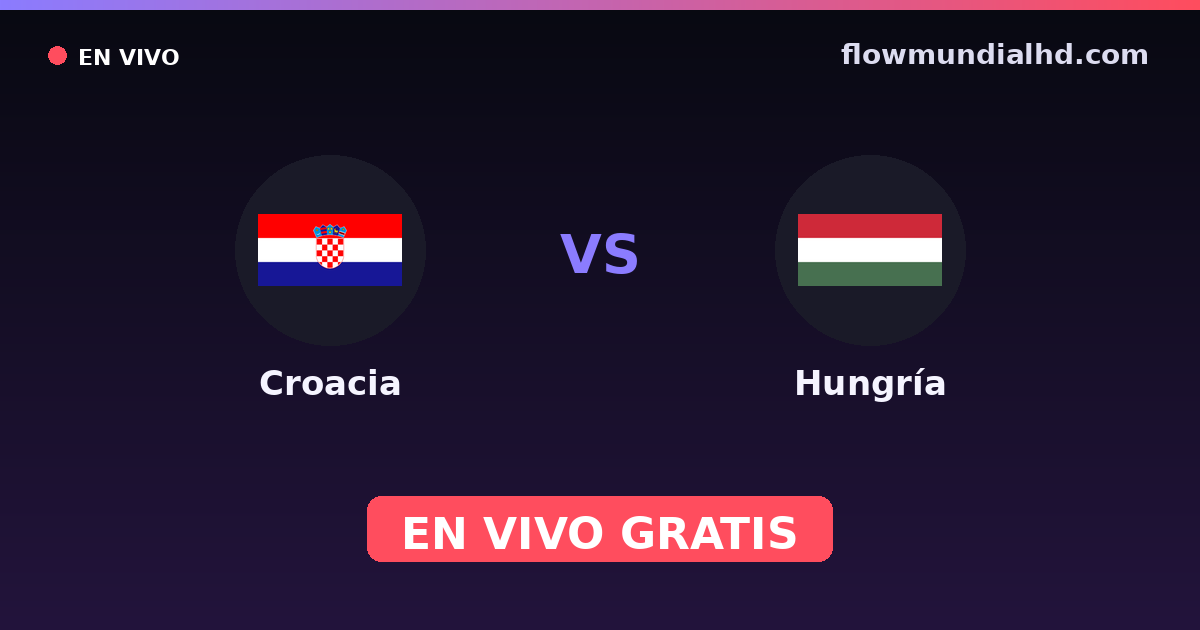 Croácia vs Hungria — Qualificacao Euro, Amistosos Internacionais · histórico e onde assistir ao vivo grátis na FlowMundial HD
