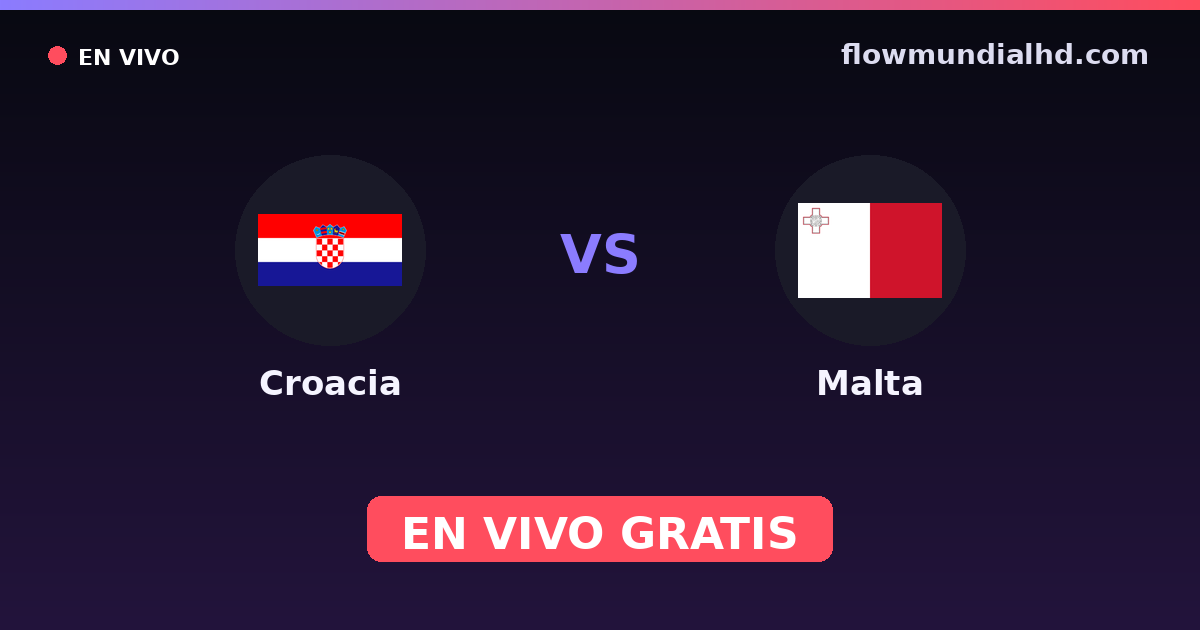 Kroatien vs Malta — EM-Qualifikation, UEFA-Qualifikation · Bilanz und wo man live und kostenlos zusehen kann auf FlowMundial HD