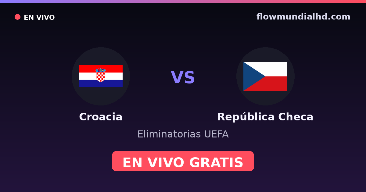 Kroatien vs Tschechien — UEFA-Qualifikation, Europameisterschaft · Bilanz und wo man live und kostenlos zusehen kann auf FlowMundial HD