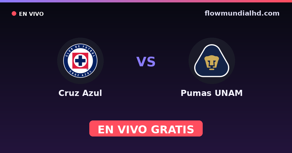 Cruz Azul vs Pumas UNAM — Liga MX, Clausura, Liga MX · histórico e onde assistir ao vivo grátis na FlowMundial HD