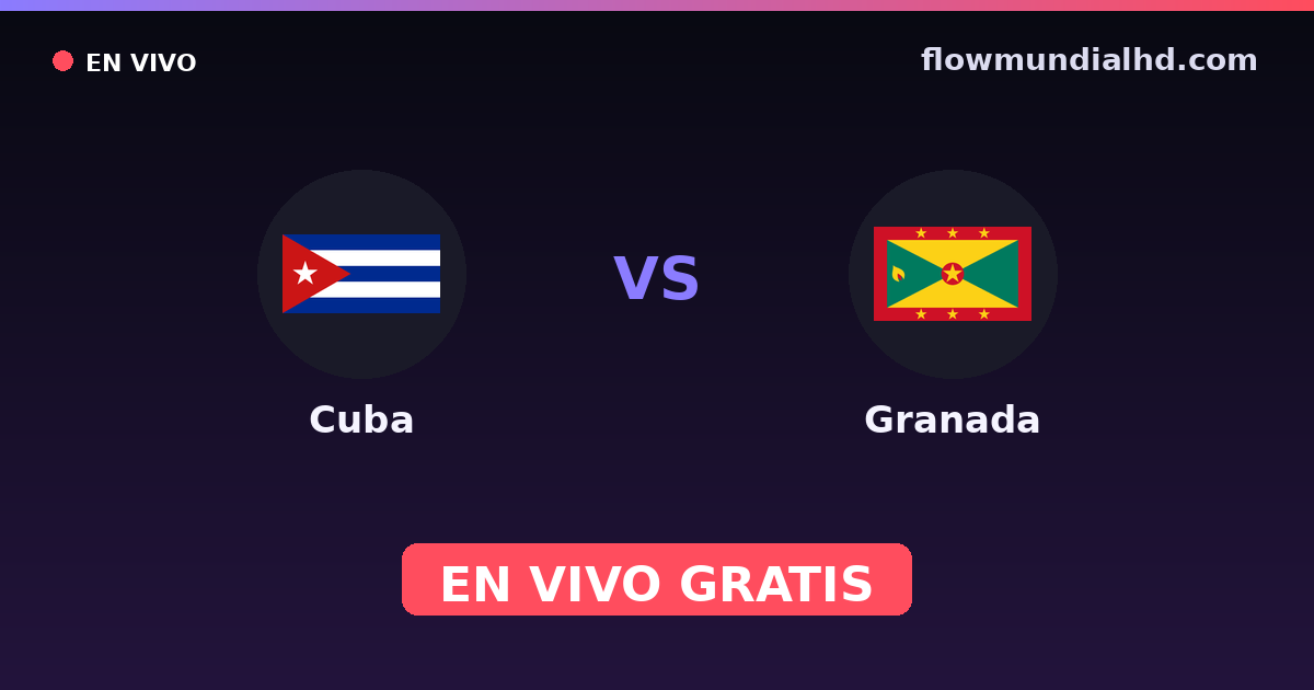 Kuba vs Grenada — CONCACAF Gold Cup Qual., CONCACAF Nations League · Bilanz und wo man live und kostenlos zusehen kann auf FlowMundial HD