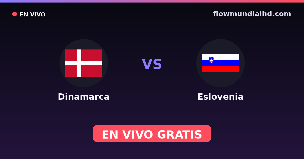 Danemark vs Slovénie — Qualifications Euro, Euro · historique et où regarder en direct gratuitement sur FlowMundial HD