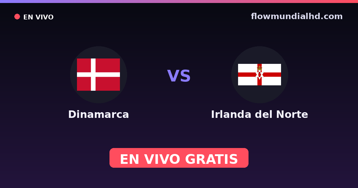 Dinamarca vs Irlanda do Norte — Qualificacao Euro, Amistosos Internacionais · histórico e onde assistir ao vivo grátis na FlowMundial HD