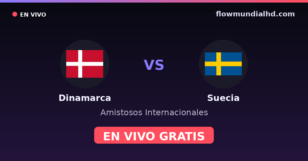 Dänemark vs Schweden — Internationale Freundschaftsspiele, UEFA-Qualifikation · Bilanz und wo man live und kostenlos zusehen kann auf FlowMundial HD