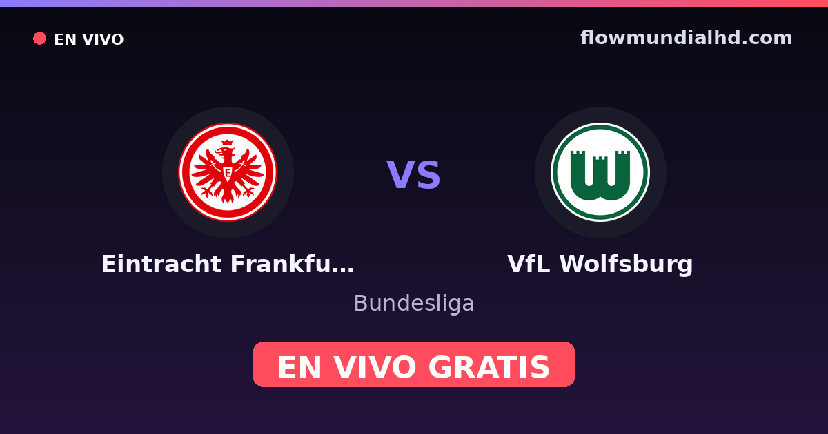 Eintracht Frankfurt vs VfL Wolfsburg — Bundesliga · head-to-head and where to watch live free on FlowMundial HD
