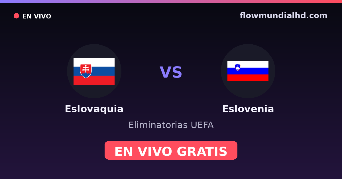 Slowakei vs Slowenien — UEFA-Qualifikation, UEFA Nations League · Bilanz und wo man live und kostenlos zusehen kann auf FlowMundial HD